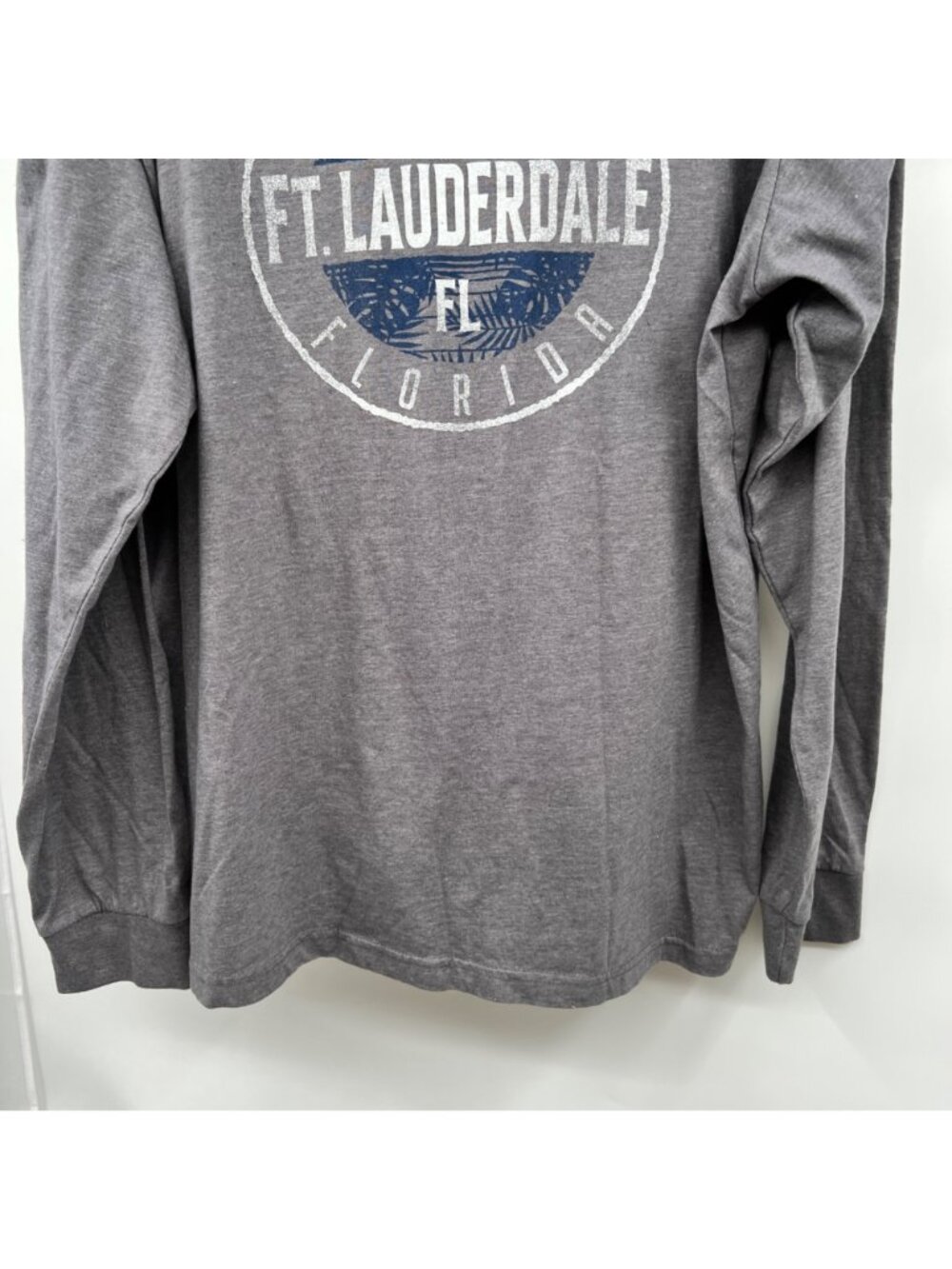 Men's Ft. Lauderdale Long Sleeve Tee Gray/Multi Salt Creek Size 2XL - Picture 3 of 8